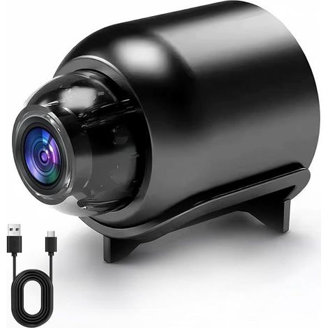 Filiyano-Mini caméra invisible sans fil 1080p avec vision nocturne, caméra de surveillance WiFi sans fil sécurisée pour la maison, le bureau et la (1/5)