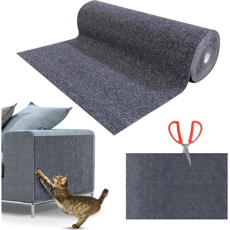 Ecleanfy - Arbre à chat canapé anti-griffes 200x40cm gris foncé (1/5)