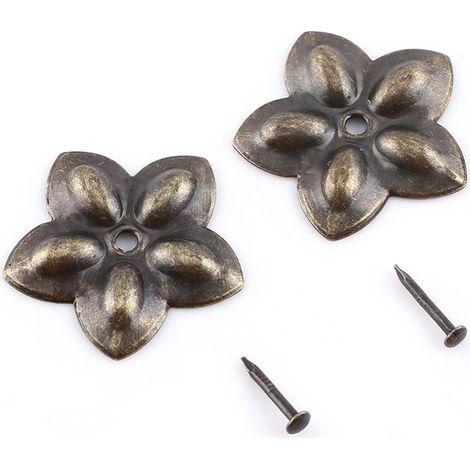 (100pcs) bronze antique tapisserie d'ameublement clou bois décoratif clou pour décor de meubles de maison (1/5)