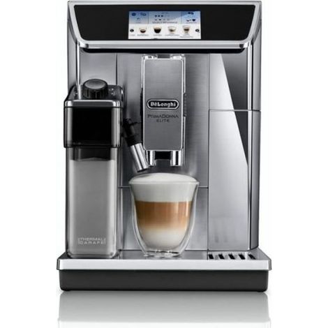 Machine a Cafe expresso automatique avec broyeur - DELONGHI - PrimaDonna Elite ECAM 650.75.MS - Inox