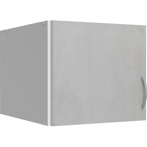 Aufsatzschrank weiß mit Betonoptik MIAMI-43, B/H/T ca. 30/40/54 cm (1/2)