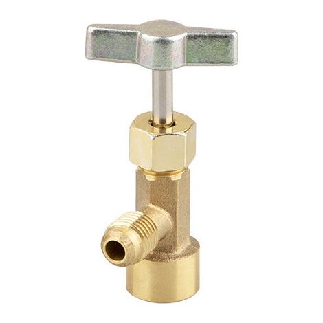 Distributeur de fluide frigorigène R134a taraudé, percé avec adaptateur de réservoir pour tuyau de charge 1/4 et 1/2 AC (1/4)