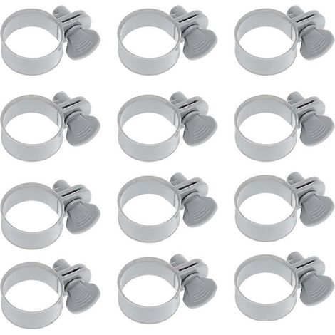 Colliers de serrage réglables en plastique pour tuyaux de 1-1/4"idéaux pour les raccords de tuyaux de piscine et de jardin (1/5)