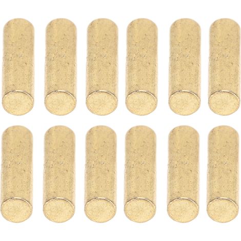 Lot de 12 aimants de rechange pour micros de guitare électrique, colonnes magnétiques métalliques dorées. (1/5)