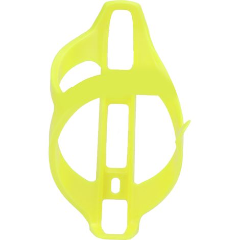 Porte-bidon vélo noir en résine TPR haute élasticité, support gourde pour VTT et vélo de route, disponible en jaune.