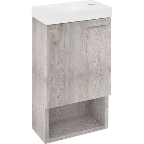 LATUS XI Meuble sous-vasque 30x53x16,5cm, Chêne Mocca (1/5)