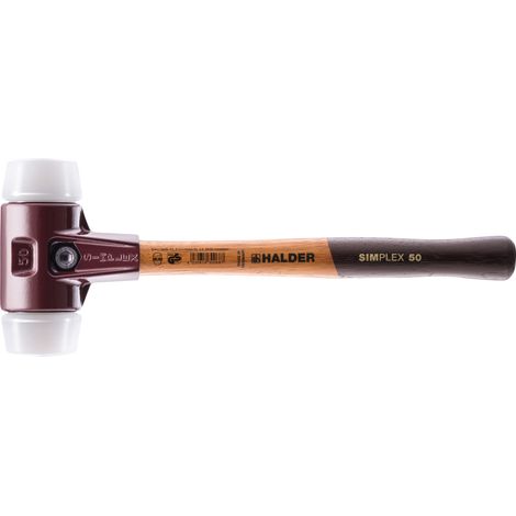 Schonhammer SIMPLEX L.490mm testa-D.80mm manico-medio HO Superplastik bianco