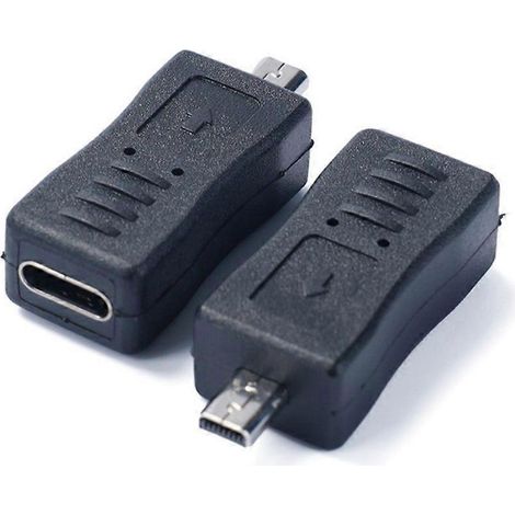 Adaptateur convertisseur USB Type C femelle vers mini 8 broches mâle pour appareils numériques (1/4)