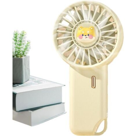 Bexdug ventilateur portatif, petit ventilateur portatif - Ventilateur de poche rechargeable à 3 vitesses - Petit ventilateur de chargement USB (1/4)