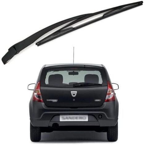 Rear Wiper Arm and Wiper Blade, Rear Wiper Arm Natural Rubber All Weather Replacement Kit for Dacia San-der-o 2008-2012 (1/5)
