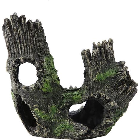 Décoration d'aquarium en bois flotté, tronc d'arbre en résine artificielle pour ornements d'aquarium (1/5)