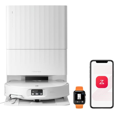 Roborock Qrevo Edge 2 Robot Aspirapolvere Lavapavimenti con Stazione, 25.000 Pa HyperForce, Doppio Sistema Anti-Groviglio DuoDivide, Spazzola FlexiArm, Lavaggio Mocio ad Acqua Calda 80°C, Navigazione