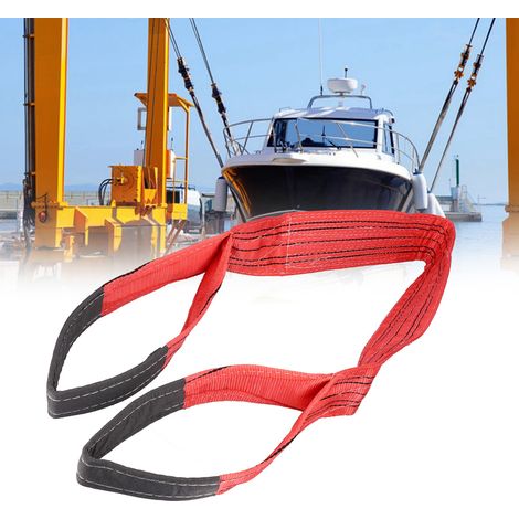 5T 4,72" farbiges Flachhebeband, Hochleistungs-Hebeband aus Polyester, 5 m