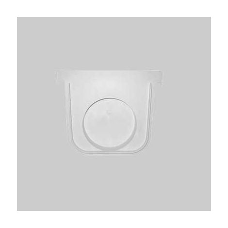 Tappo per canaletta cm 13x7,5h - uscita diametro 5 cm