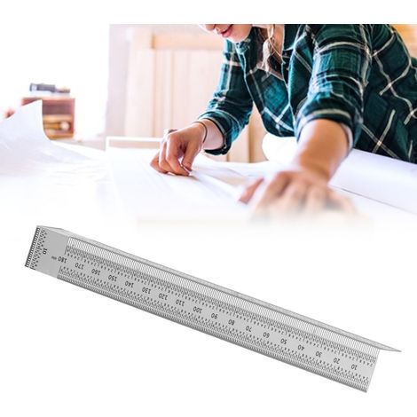 Règle de traçage de haute précision pour le travail du bois de 180 mm et règle à angle droit (1/5)
