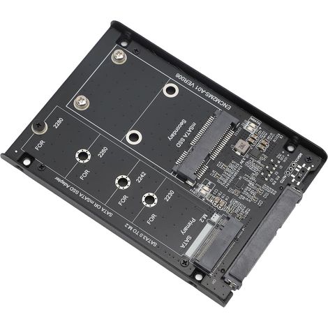 Adaptateur de Convertisseur de Disque Dur SSD M.2 NGFF MSATA, Large compatibilité avec Le Système D'exploitation pour 7 8 10 11 2003, (1/5)