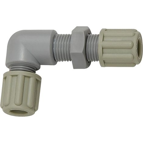 Riegler Winkel-Schottverbindung, M18x1,5, für Schlauch 9/12 mm, SW 24, PA (1/3)