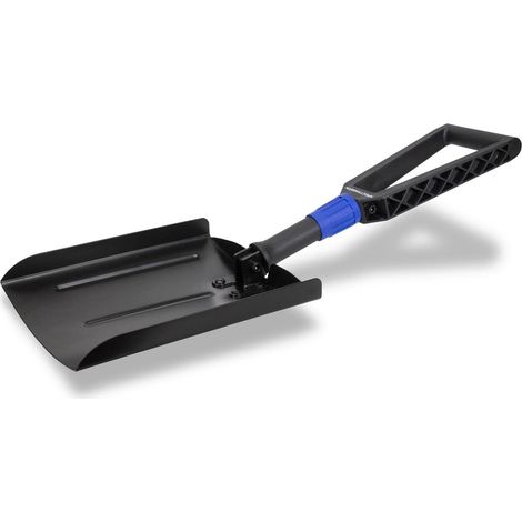 Pelle Pliante à Pointe carrée, pour travaux de Jardin, Outil de Neige d'urgence, Acier au Carbone Enduit de Poudre, Design Compact Ultra Bas, 66 cm (1/4)