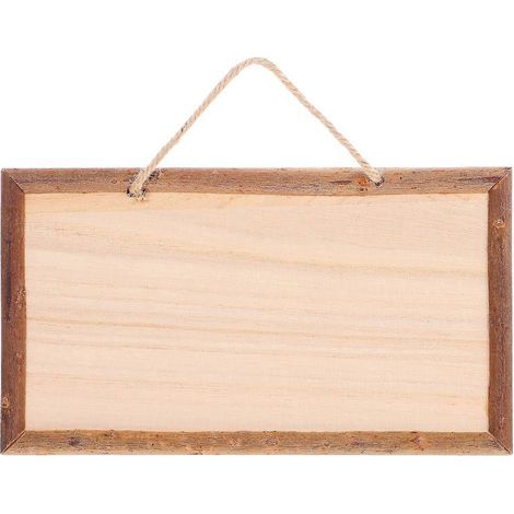 Panneau en bois brut carré, décoration à faire soi-même. Plaque décorative en bois à réaliser soi-même.-20.00X10.00X1.00CM (1/4)