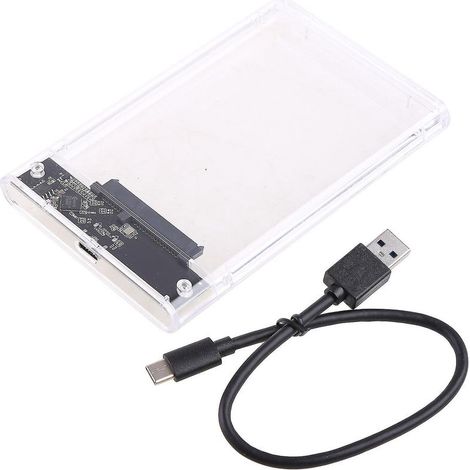 Boîtier pour disque dur 2,5" SATA vers USB 3.1, adaptateur pour disque dur (1/4)