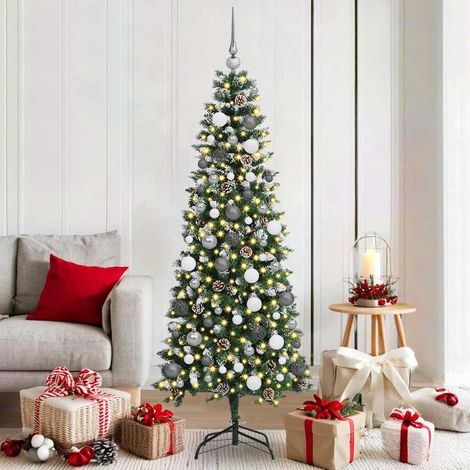 Künstlicher Weihnachtsbaum mit 300 LEDs mit Ständer Grün 180 cm (1/5)