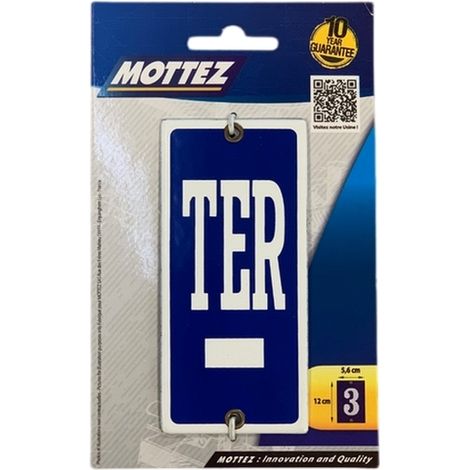Numéro de maison TER (1/3)