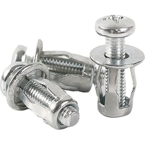 15 rivets à pétales M6, écrous de levage, vis à métaux pour cloisons creuses, écrous à pétales en fer, lanterne d'expansion (1/5)