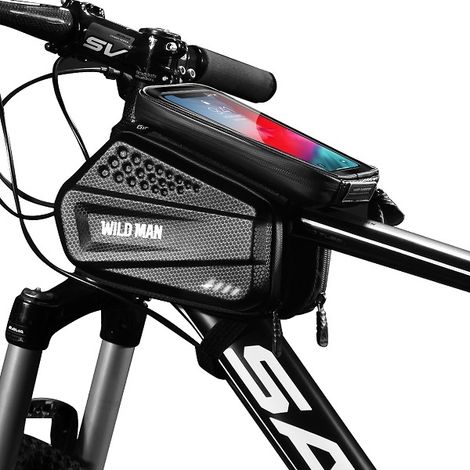 Supporto/bauletto per bicicletta Wildman XXL ES6 1L, colore nero (1/5)