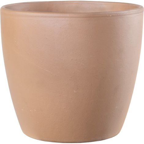 Deroma Pflanztopf Egg Pot White Garden Terrakotta Ø 29 x 22 cm Blumentopf