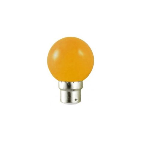 AMPOULE LED B22 BULB OPAQUE ORANGE 1W (9W)