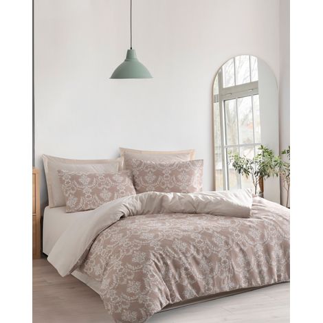 Funda nórdica, funda nórdica, ropa de cama Set Marrón
