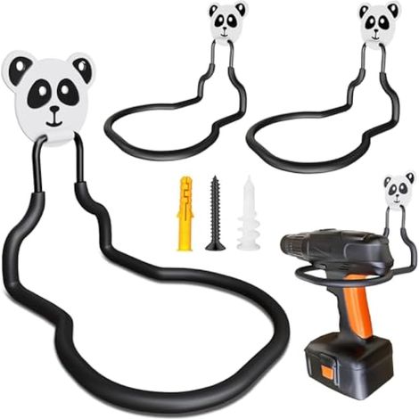 Lot de 4 organiseurs pour outils électriques, support mural, organisateur d'outils ou salle à outils, atelier, garage (1/5)