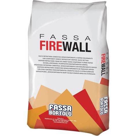 MALTA CEMENTIZIA REFRATTARIA 'FASSA FIREWALL' Kg. 5