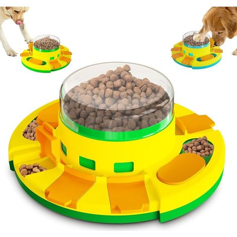 ouet Chien Occupation pour Chiens Grand/Moyen/Petit, Jeu Intelligence Chien Jouet Indestructible pour Gamelle Chien- Formation Interactive-Niveau 2 (Intermédiaire) (1/5)
