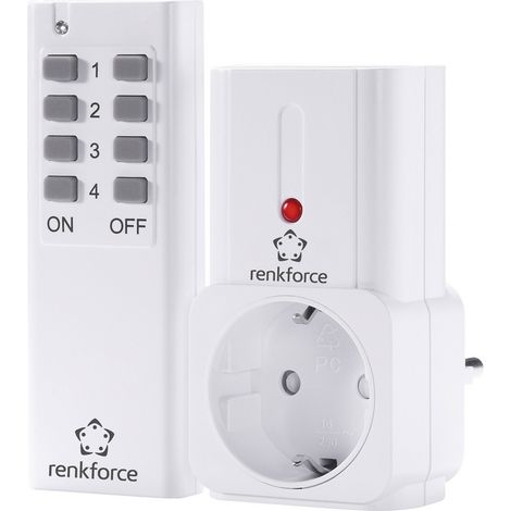 Renkforce Steckdosen-Set 2teilig Innenbereich 2000 W (1/2)