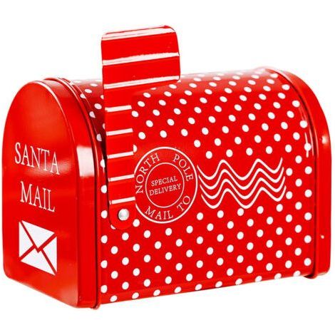 Boîte aux lettres de noël, boîte en fer, enveloppe cadeau pour enfants, décorations extérieures de jardin de maison (1/5)