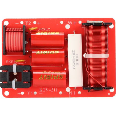 Diviseur De Fréquence - 2 Voies 3300 Hz - Filtre Crossover Pour Enceintes Hi-Fi - 250 W - Impédance 4 À 8 Ω - 1 Pièce (1/5)