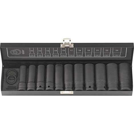 Juego de manguitos 1/2" 15unidades . larga FORTIS
