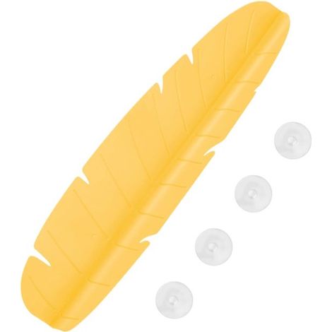 Spritzschutz in Bananenblattform Wasserdichter Spülbeckenschutz Mit vier Saugnäpfen Einfache Montage für Küchenspülen, Badewannen und Arbeitsplat (1/5)