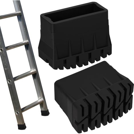 Tapones de goma para patas de escaleras de tijera, protectores de goma para escaleras rectas - Resistentes a altas temperaturas y al desgaste (2 unidades, 25  60 mm) (1/5)