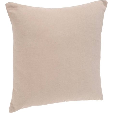 Kissen mit abnehmbarem Bezug aus Baumwolle - beige - 38x38 cm