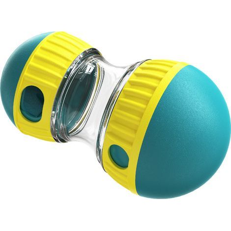 Distributeur de friandises pour chien, boule verte, 3,44 x 3,44 x 6,1 pouces, 1 jouet, distributeur de friandises éducatif réglable, jouet pour chiot (1/5)
