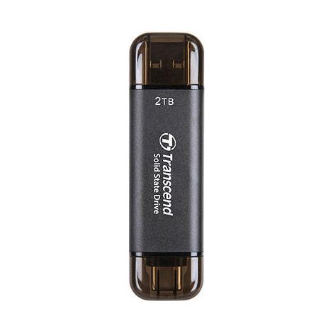 SSD externoTRANSCENDESD3002TBUSB-CVelocidad de escritura 950 MBytes/segVelocidad de lectura 1500 MBytes/segTS2TESD300C