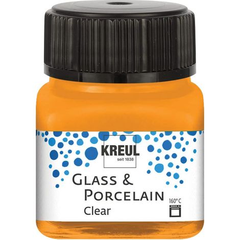 Peinture Transparente pour Verre et Porcelaine, en Pot de 20 ML, à Base d'eau, séchage Rapide, Claire comme du Cristal (1/3)