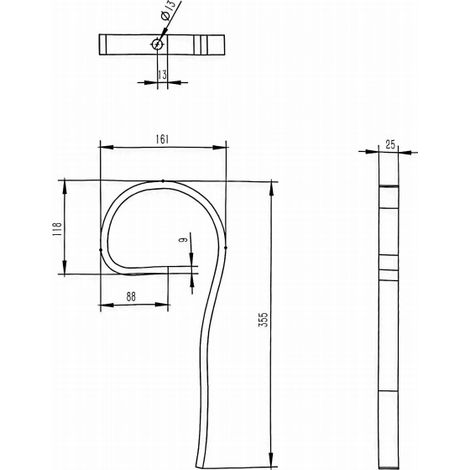 Dent simple à ressort 355 mm pour aérateurs de prairie type WEA et WEP Torros WEPM030