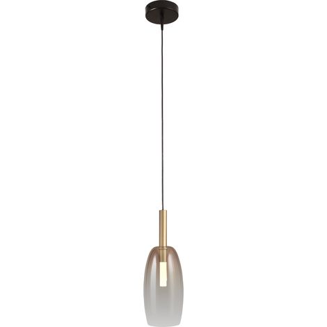 Lampe pendante Ø 11,5 cm Lido Olive Or avec verre doré qui s’estompe. - 2860-02-02-4 (1/2)