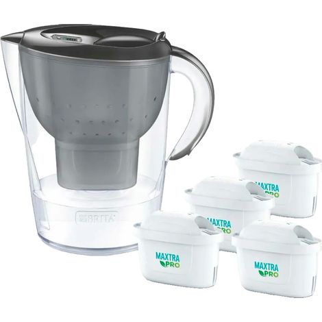 Caraffa filtrante Brita Marella 2,4 L grafite, 4 filtri