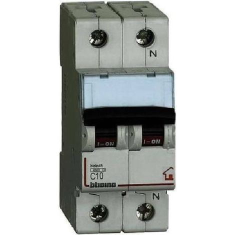 Bticino interruptor magnetotérmico 1+N 4.5 KA 10A FC810NC10