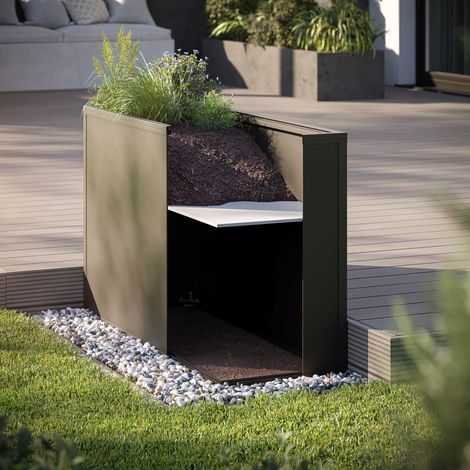 KGT Zwischenboden für KGT Aluminium-Hochbeete, silber, für Hochbeet "130"