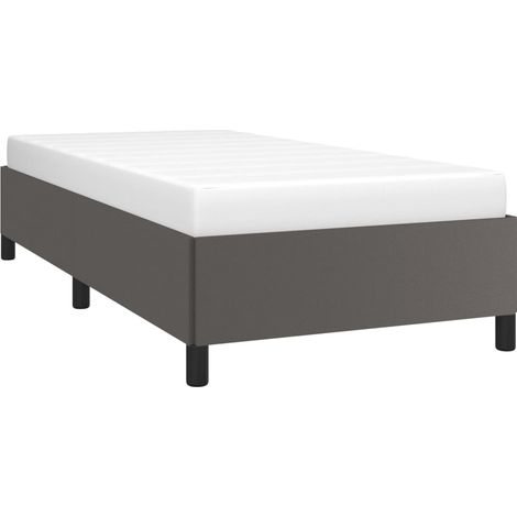 vidaXL Giroletto Grigio 90x200 cm in Similpelle (1/4)